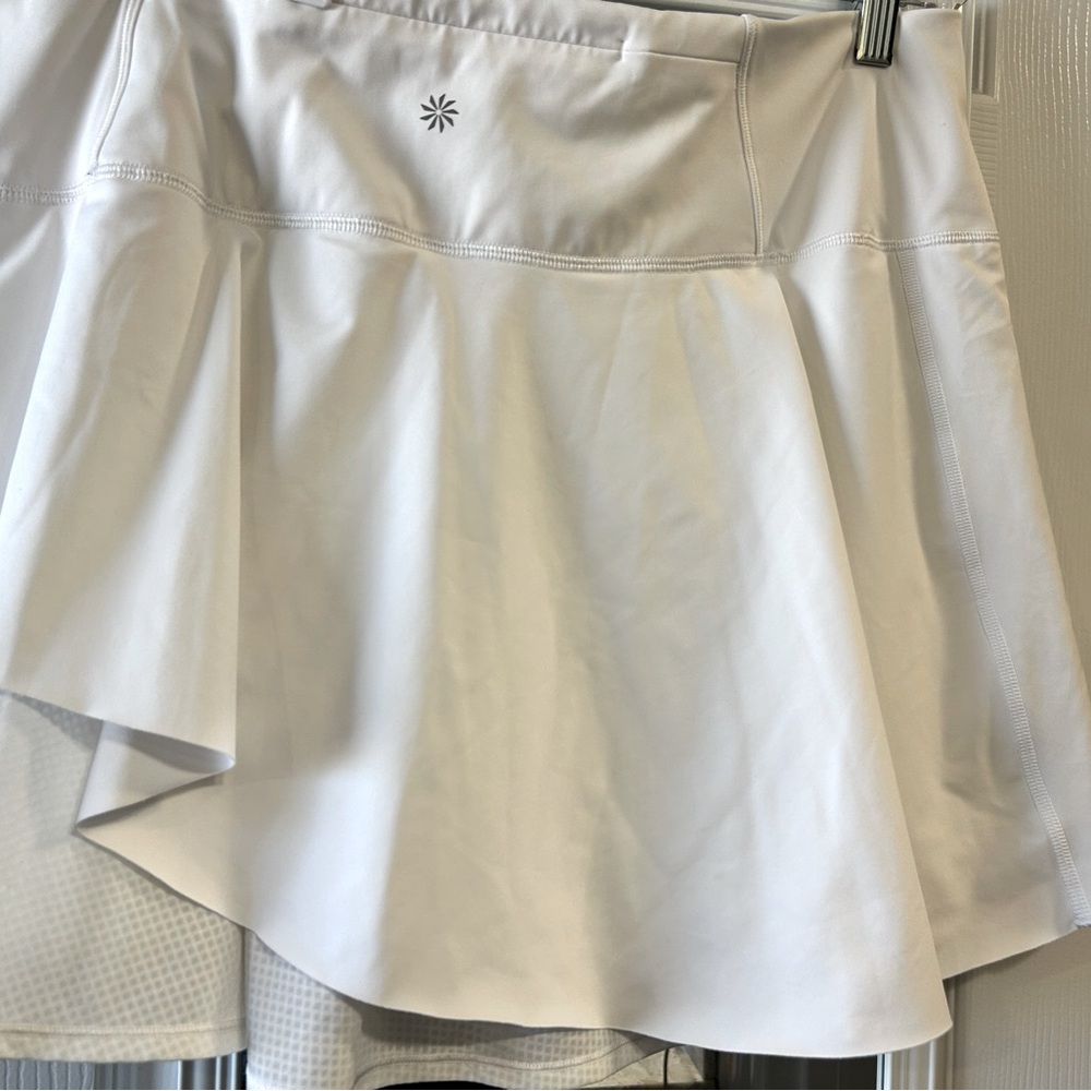 Athleta Ace Mesh Skort  White Women’s Size XL